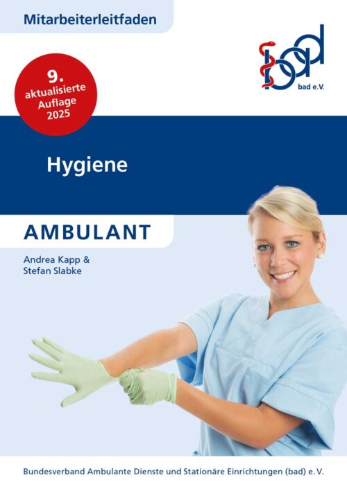 Titel des Mitarbeiter-Leitfadens Hygiene ambulant