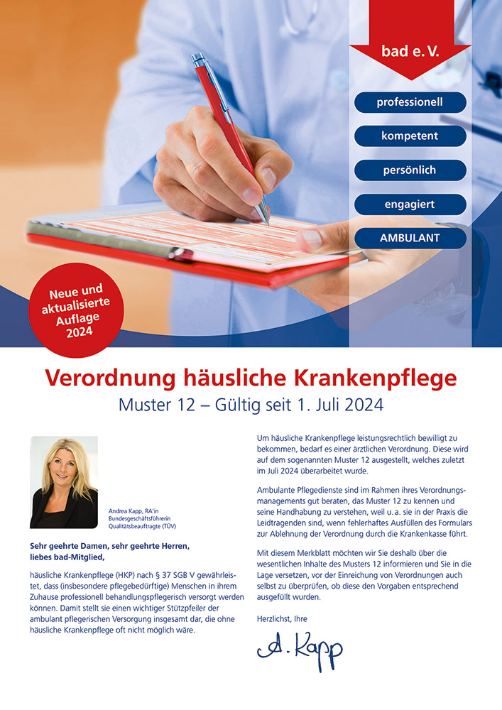 Verordnung häusliche Krankenpflege 1 Merkblatt Verordnung häusliche Krankenpflege