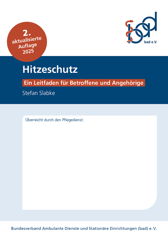 Hitzeschutz – Ein Leitfaden für Betroffene und Angehörige 1 Titel Leitfaden Hitzeschutz